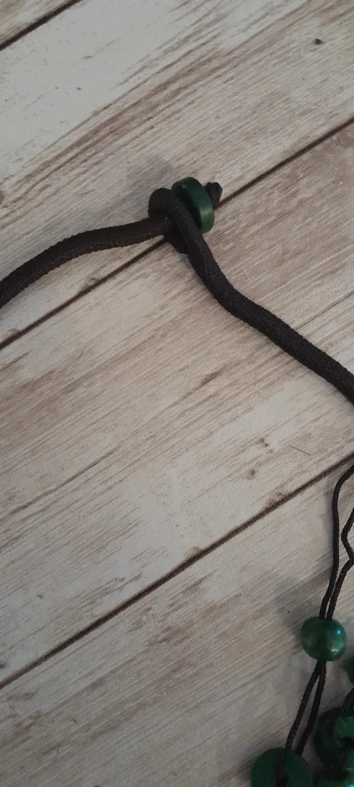 Collar de madera, color verde oscuro, estilo Bohemio – photo 5
